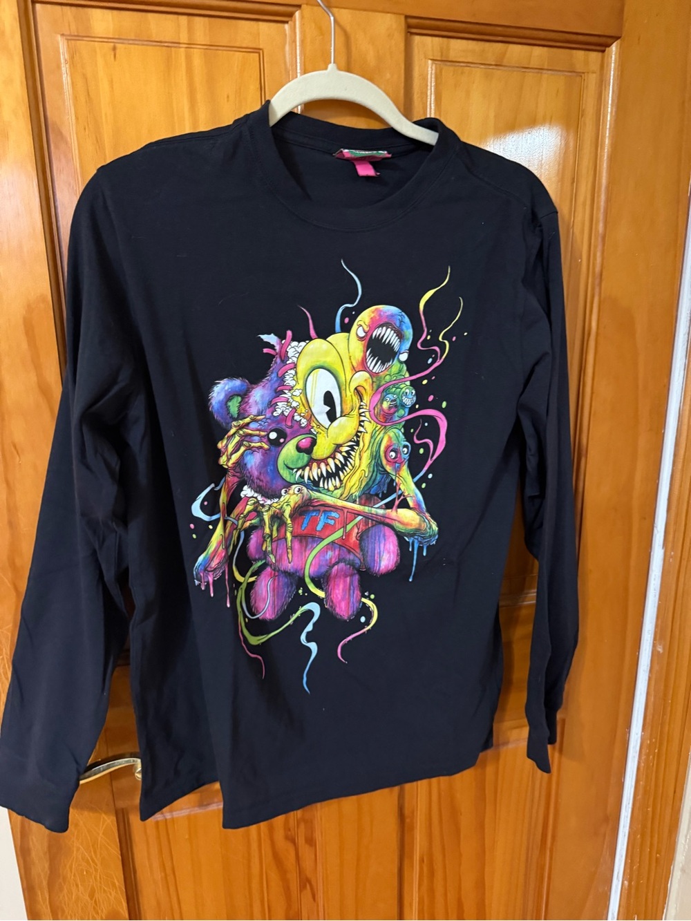 Teddy Fresh X Alex Pardee black long sleeve size Small
